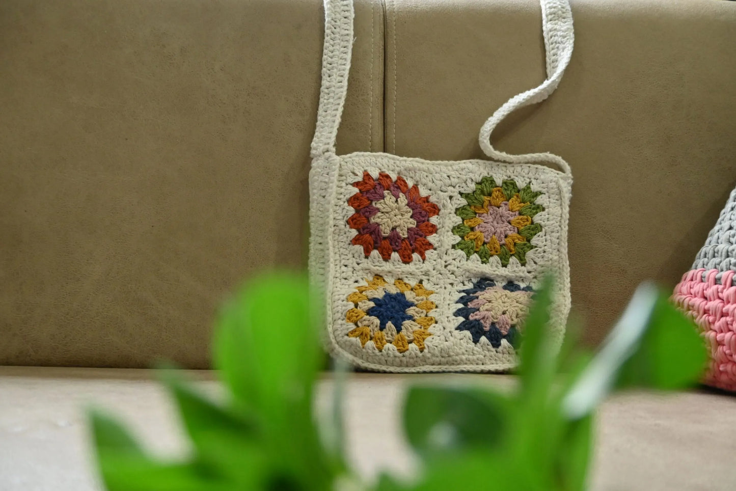 Handknitted Sling bag