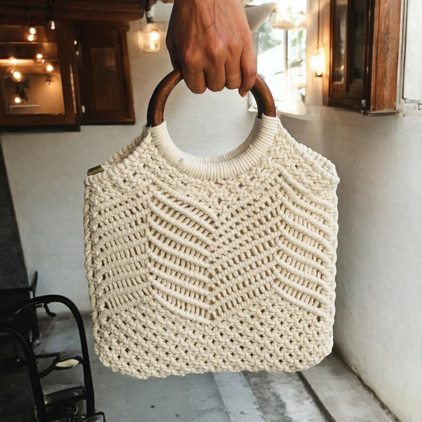 Cotton Macrame Bag