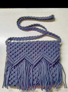 Handmade Macramé Bag Crossbody Vintage Style Bag | Sling Purse For Women