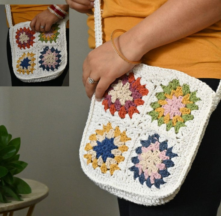 Handknitted Sling bag