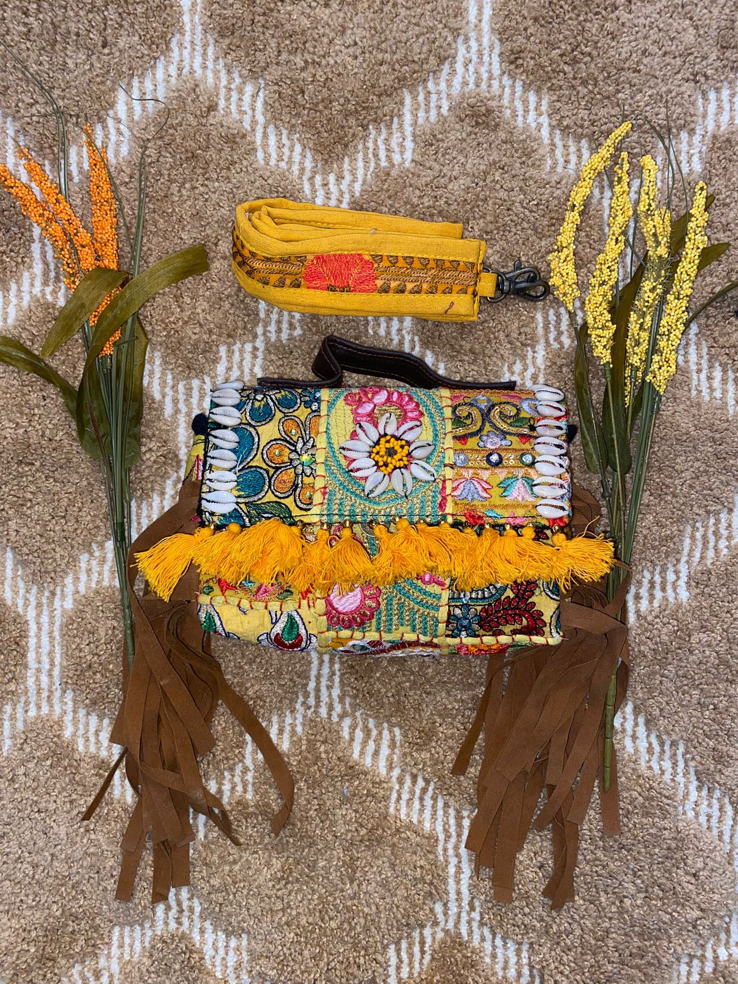 indian patchwork handmade banjara tote embroidery cultch women bag