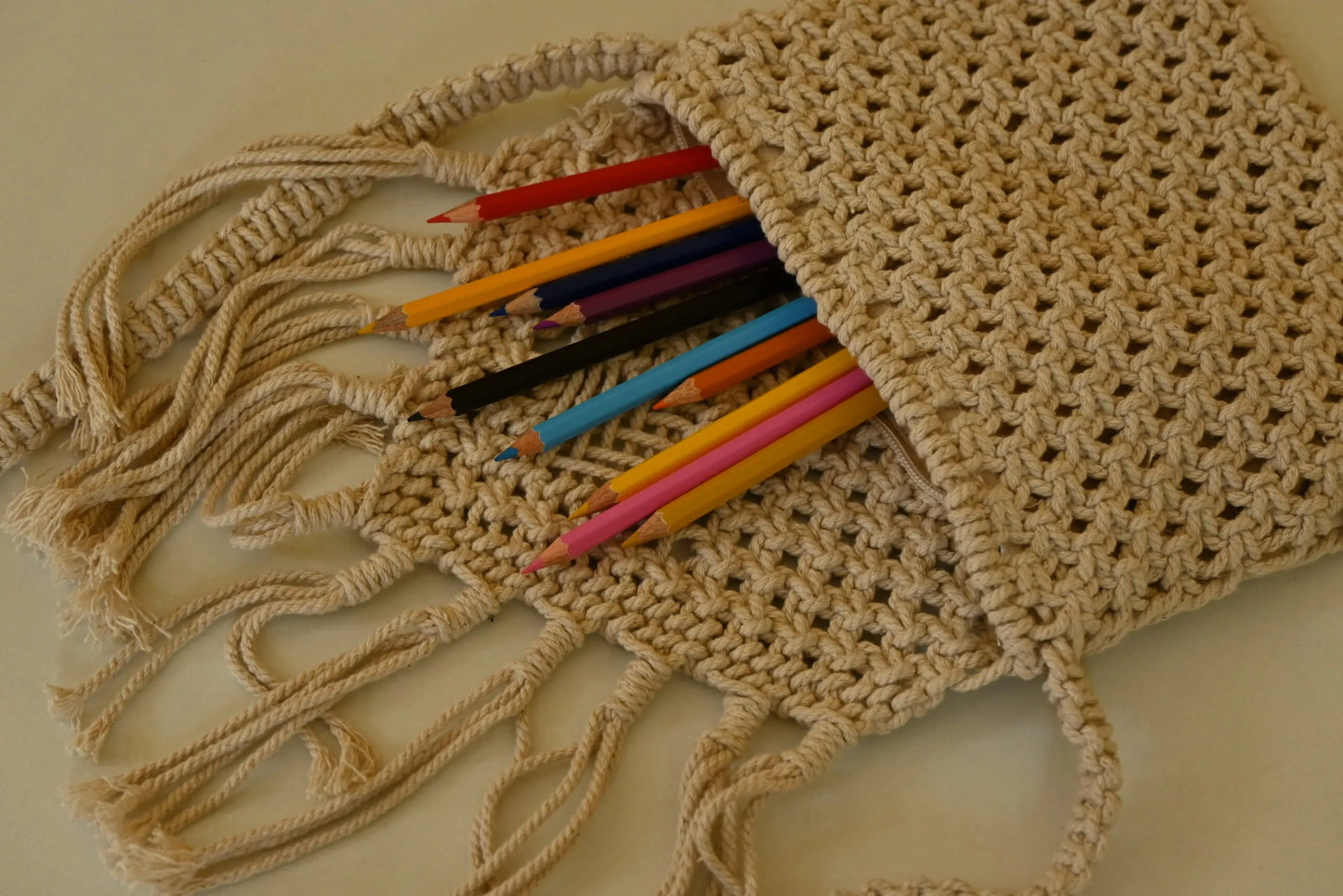 Handmade Macramé Bag Crossbody Vintage Style Bag | Sling Purse For Women